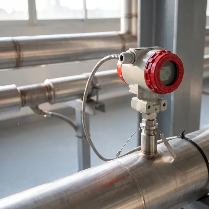 HT-T100 installed on a process pipeline
